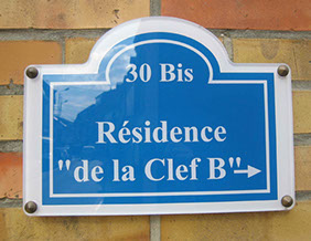 plaque de rue